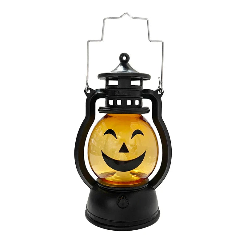 Cosplay Pumpkin Lights Decorative Kerosene Lanterns LED Handheld Lamp Pumpkin for Table Camping Garden Yard Party Home Decor