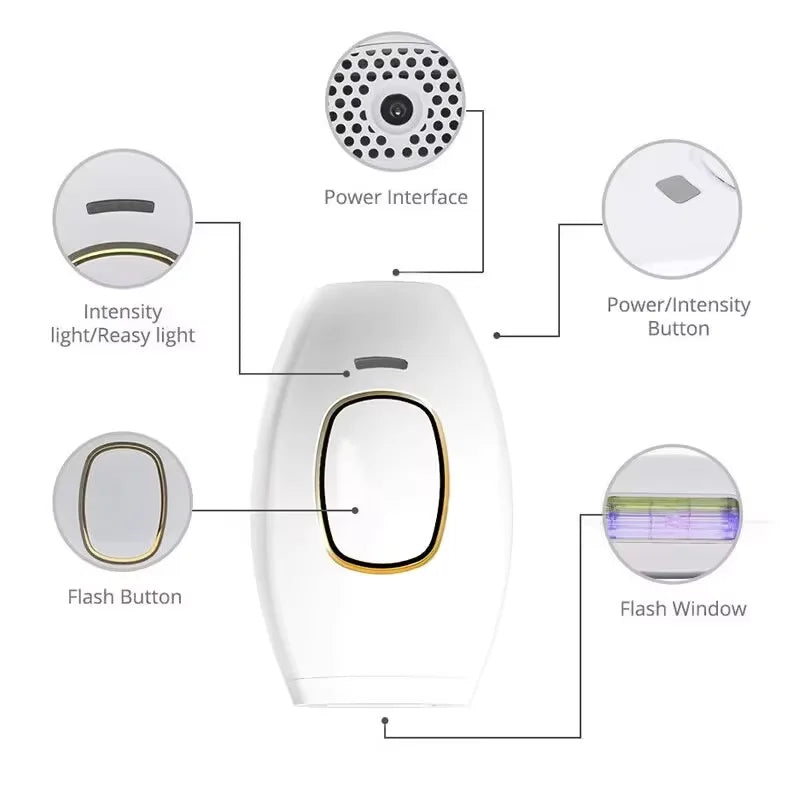 Photon Skin Rejuvenation and Mark Removal Beauty Device for Home Use Hair Removal Shaver Bikini Hair Removal Device