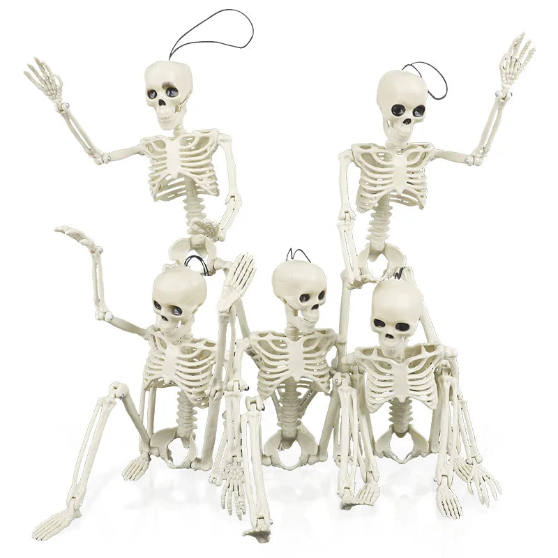 40Cm Halloween Skull Skeleton,Posable Skeleton,Human Shape Bones,Halloween Party Home Decorations,Haunted House Horror Props