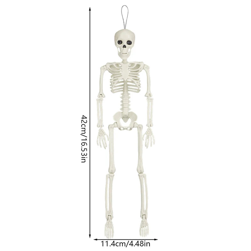 40Cm Halloween Skull Skeleton,Posable Skeleton,Human Shape Bones,Halloween Party Home Decorations,Haunted House Horror Props