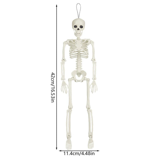 40Cm Halloween Skull Skeleton,Posable Skeleton,Human Shape Bones,Halloween Party Home Decorations,Haunted House Horror Props