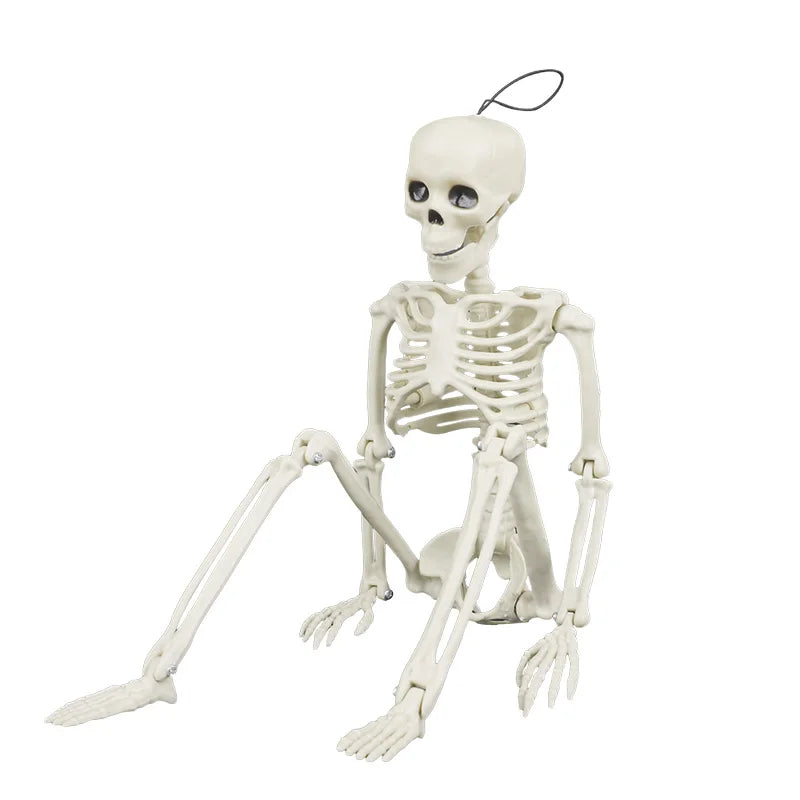 40Cm Halloween Skull Skeleton,Posable Skeleton,Human Shape Bones,Halloween Party Home Decorations,Haunted House Horror Props