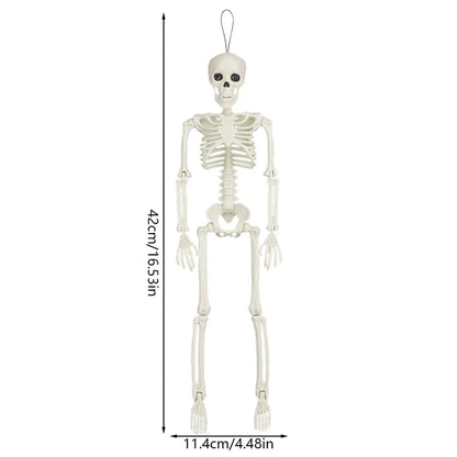 40Cm Halloween Skull Skeleton,Posable Skeleton,Human Shape Bones,Halloween Party Home Decorations,Haunted House Horror Props