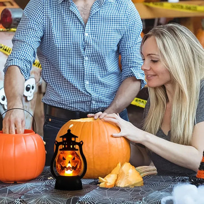 Cosplay Pumpkin Lights Decorative Kerosene Lanterns LED Handheld Lamp Pumpkin for Table Camping Garden Yard Party Home Decor